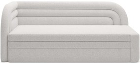 Krémszínű buklé kinyitható-tárolóhelyes kanapé bal oldali 223 cm Fabillo – ELTAP