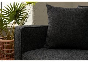 Kétszemélyes kanapé Berlin - Antracit, Fekete