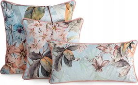 Dekoratív párnahuzat töltettel Arleta 16x62 világoskék bézs