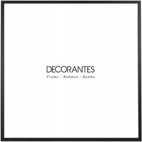 Fekete képkeret 50x50 cm, Eko Mdf, matt