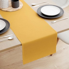 Goldea loneta dekoratív asztali futó - mustárszínű 20x120 cm