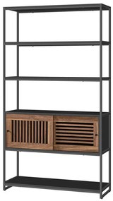 Fekete MDF Polcos Szekrény. AUR-E1121 BK