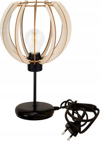 Éjjeli lámpa Loft asztali lámpa led E27 Fa