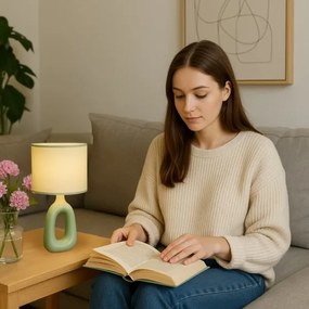 Rabalux 74071 - Asztali lámpa SYLIRA 1xE14/40W/230V zöld