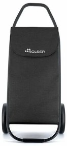 Rolser Com Tweed 8 Black Tube kerekesbevásárlótáska, fekete
