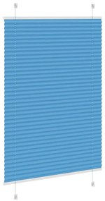 pliszírozott redőny kék 85x100 cm szövetszélesség 84,4 cm