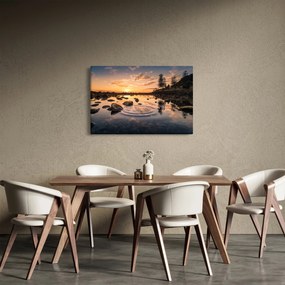 A vízfelület képe naplementekor (90x60 cm)
