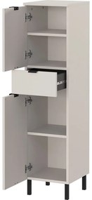 Krémszínű magas-keskeny fürdőszoba szekrény 30x120 cm Arcena – Germania