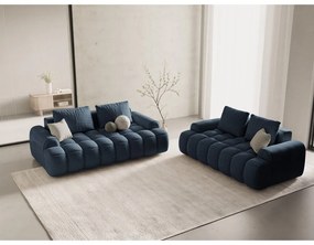 Sötétkék kanapé 200 cm Linz – Cosmopolitan Design