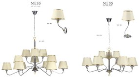 Jupiter 1412 - NESS NE K - Fali lámpa 1xE27/60W/230V