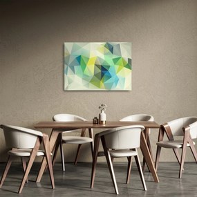 A geometriai absztrakció képe (üvegen) (70x50 cm)