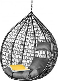 AKCIÓ Fekete függőszék KOKON állvány nélkül II. minőség