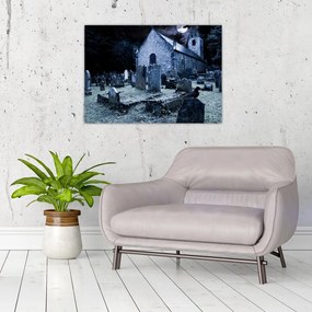 Kép - sötét éjszaka (üvegen) (70x50 cm)