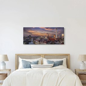 Kép - Naplemente Berlin felett (120x50 cm)