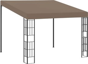 vidaXL tópszínű falra szerelhető szövetpavilon 3 x 3 m