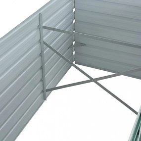zöld horganyzott acél kerti magaságyás 320 x 80 x 77 cm