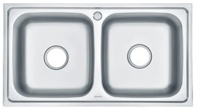 Nago szögletes két medencés rozsdamentes mosogató