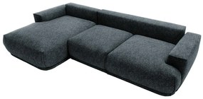 Sarokkanapé Dita (B) (sötétkék + fekete). 1100317