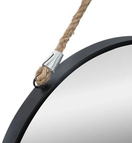 Atmosphera - Fali tükör EDEN átm. 38 cm fekete