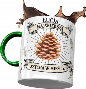 Zöld Bögre Lúcia Barátnő Feleség Ajándék Nyomtatott Fotóval