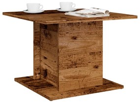 Antik fa színű szerelt fa dohányzóasztal 55,5 x 55,5 x 40 cm