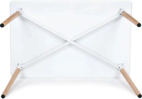 AKCIÓ Fehér étkezőasztal BERGEN 120x80 cm II. osztály