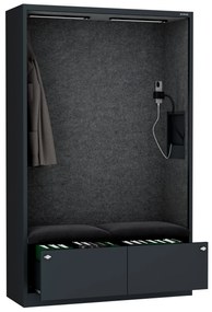 Sally 1150mm korpus Antracytowy - siedzisko Ciemnoszary