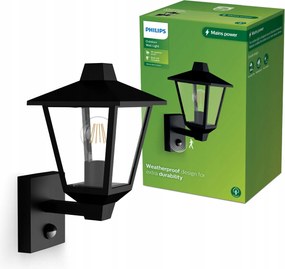 Kerti fali lámpa Kültéri Lámpa E27 IP44 mozgásérzékelővel