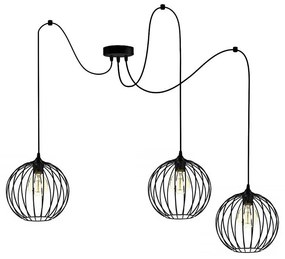 Csillár zsinóron MATT 3xE27/60W/230V pók