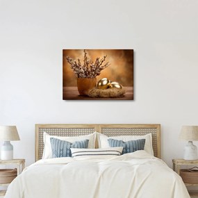 Tojás és a macska képe (70x50 cm)