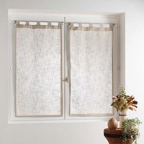 Barna átlátszó függöny szett 2 db-os 60x90 cm Haltona – douceur d'intérieur