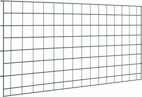 vidaXL Tó Kerítés Készlet 5 pcs Zöld 100 x 50 cm Acél