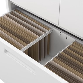 Megan Biały - szuflada na dokumenty 195cm