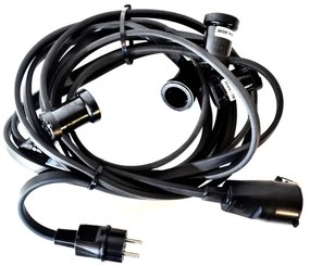 Kültéri dekorációs lánc GIRLANDA 6,5 m 5xE27/15W/230V IP44
