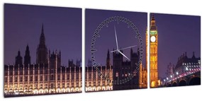 Londoni kép (órával) (90x30 cm)
