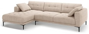 Világosbarna sarokkanapé (bal oldali-heverő résszel) Bemy – Micadoni