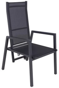 Szürke fém kerti szék Sintra – Garden Pleasure