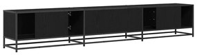 TV szekrény Musta tammi 240 x 35 x 41 cm Faanyag