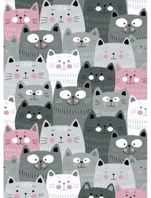 Kiddo 1079 pink gyermek darabszőnyeg, 80 x 150 cm