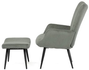Zöld Corduroy Relax Fotel. AK-L7285 GRN6