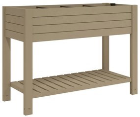 világosbarna polipropilén magaságyás 110x45x79 cm