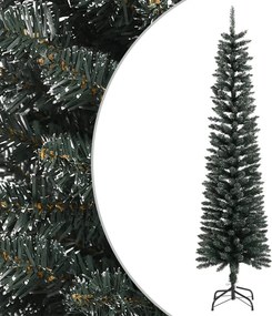 vidaXL zöld PVC vékony műkarácsonyfa állvánnyal 210 cm