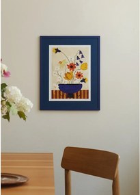Poszter 30x40 cm Colourful Bunch in Blue Vase – Frankie Penwill – The Poster Club