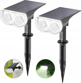 Napelemes Led reflektorok 2db Kerti IP67 6500K Alkonyat Erős