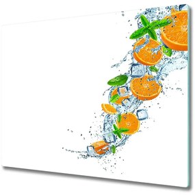Üveg vágódeszka narancs 60x52 cm