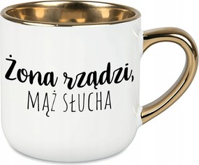 Bögre Nagy Fehér Feleség Uralkodik Férj Hallgató Ajándék Férj Feleség Házasság