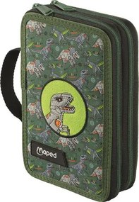 Tolltartó, töltött, 2 emeletes, cipzáras, MAPED, dinoszaurusz (IMA967409)