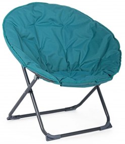 Luna Kerti szék, Bizzotto, összecsukható, 65x75x80 cm, acél/poliészter, türkisz