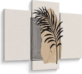 Kép - Absztrakció trópusi levelekkel N⁰3 (90x60 cm)