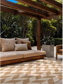 Krémszínű-natúr színű kültéri-beltéri szőnyeg 160x230 cm Haringey Terrick – Ted Baker